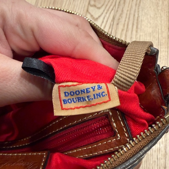 Dooney & Bourke Crossbody Taupe and Tan Leather - Picture 14 of 16